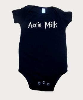 Accio Milk Harry Potter Bodysuit (Black)
